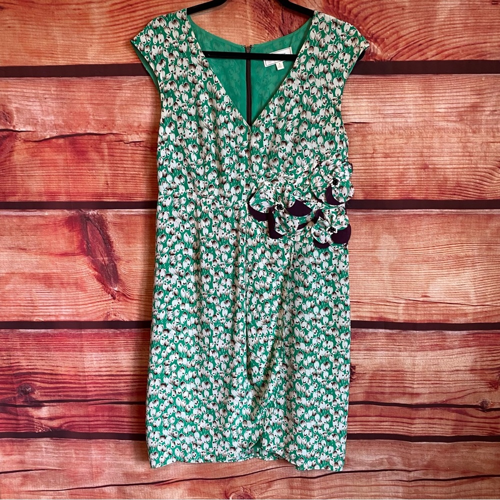 Moulinette Soeurs Silk Tulip Print Dress